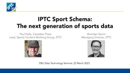 IPTC Sport Schema – the next generation of sports data