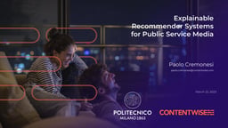 Explainable recommender systems for PSM