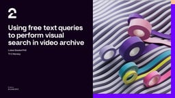 Using free-text queries to perform visual search in video archives