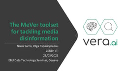 The MeVer toolset for tackling media disinformation