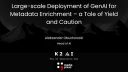 Large-scale Deployment of GenAI for Metadata Enrichment – a Tale of Yield and Caution