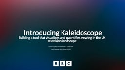 Kaleidoscope: Constructing an audience-centric holistic view of demand across the UK television landscape