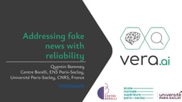 Addressing fake news with reliability: the a contrario approach