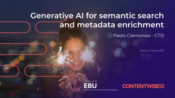 Generative AI for semantic search and metadata enrichment