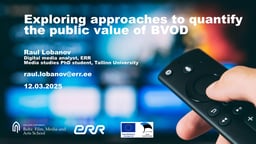 Exploring Approaches to Quantify the Public Value of BVOD