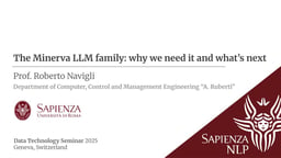 The Minerva LLM family: why we need it and what's next