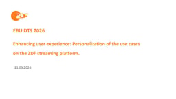 Enhancing user experience: Personalization use cases on the ZDF streaming platform