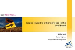 UHF band services