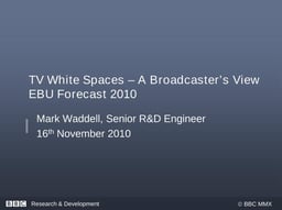 TV white spaces