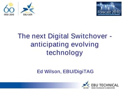 Digital switchover