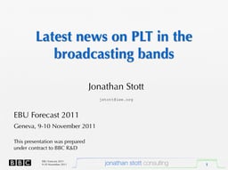 PLT in the broadcasting bands