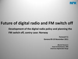 Digital radio and FM switch-off