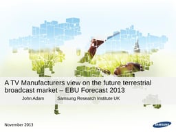 A TV manufacturer's view on the terrestrial broadcast market