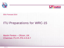 ITU preparations for WRC-15