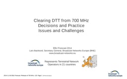 When can we expect an harmonized release of 700 MHz? And how?