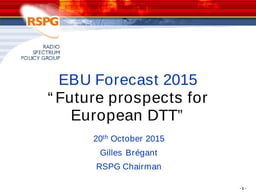 Future prospects for European DTT