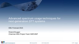 Advanced spectrum usage techniques for next-generation DTT systems