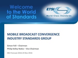 Building cooperation between broadcasters and telecom industry