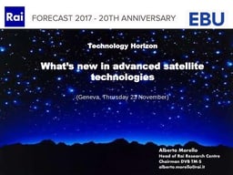 What’s new on advanced satellite technologies