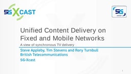 Unified service delivery on fixed and mobile networks