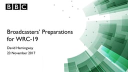 Broadcasters’ preparations for WRC-19