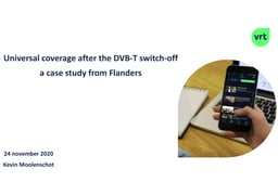 Universal coverage after the DVB-T switch-off, a case study from Flanders