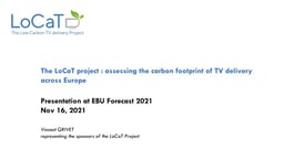 A study on the carbon footprint of TV delivery