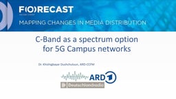 C-Band as a spectrum option for 5G Campus networks