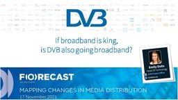 If broadband is king, is DVB also going broadband?