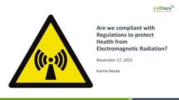 Are we compliant with regulation to protect health from electromagnetic radiation?