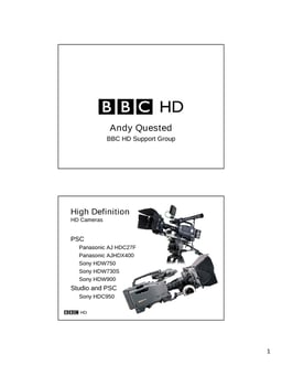 What is the visual impact of HD, how much does it cost to achieve it?