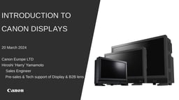 HDR Monitors -- Canon