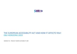 The European Accessibility Act and how it affects You!