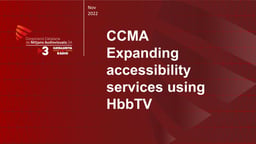 Expanding accessibility services using HbbTV