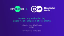 Measuring and reducing energy consumption of streaming