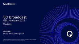 5G Broadcast for receivers' manufacturers