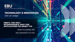 HbbTV, the only interoperable spec for applications on smart TVs