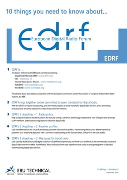 10 things you need to know about the European Digital Radio Forum