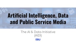 AI, Data and Public Service Media