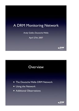 DRM Monitoring Network