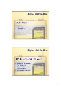 Overview of content delivery methods