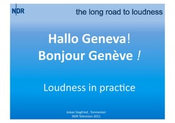 Loudness - Why, What, How?