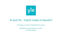 AI and Yle Match in Heaven