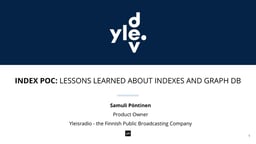 Index POC: Lessons learned about indexes and GraphDB