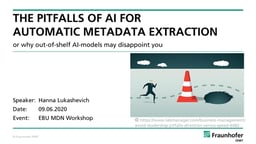 The pitfalls of AI for automatic metadata extraction