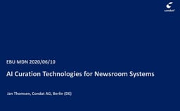 AI Quration technologies for newsroom systems