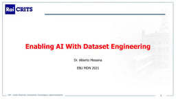 Enabling AI with dataset engineering test