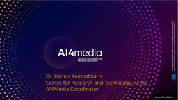 AI4Media: Enabling AI in media production workflows and beyond