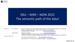 The semantic path of the data