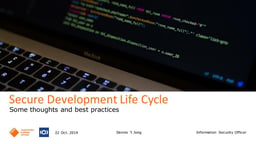 Secure Development Life Cycle
